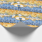 Flag-Squiggles Aroace Sun und Sea Pride Geschenkpapier (Ecke)