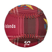 Flag St. Croix Madras Custom Jungfrau Islands Baseball (Rückseite)