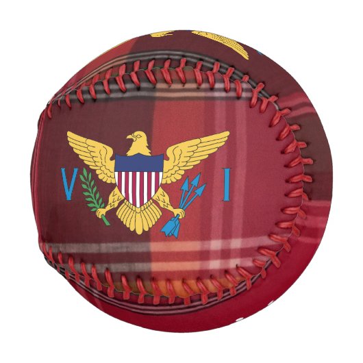Flag St. Croix Madras Custom Jungfrau Islands Baseball (Rückseite Links)