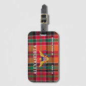 Flag St. Croix Madras Custom Jungfrau Islands Gepäckanhänger (Vorderseite Vertikal)