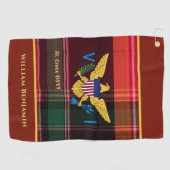 Flag St. Croix Madras Custom Jungfrau Islands Golfhandtuch (Horizontal)