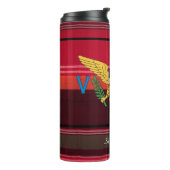 Flag St. Croix Madras Custom Jungfrau Islands Thermosbecher (Nach links gedreht)