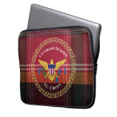 Flag St. Croix Madras USVI Jungfrau Laptopschutzhülle (Vorderseite Links)