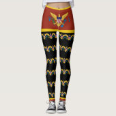 Flag St. Croix St. Thomas USVI Jungfrau Leggings (Vorderseite)
