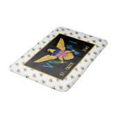 Flag St. Croix USVI Jungfrau Badematte (Schrägansicht)