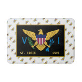Flag St. Croix USVI Jungfrau Badematte (Vorderseite)