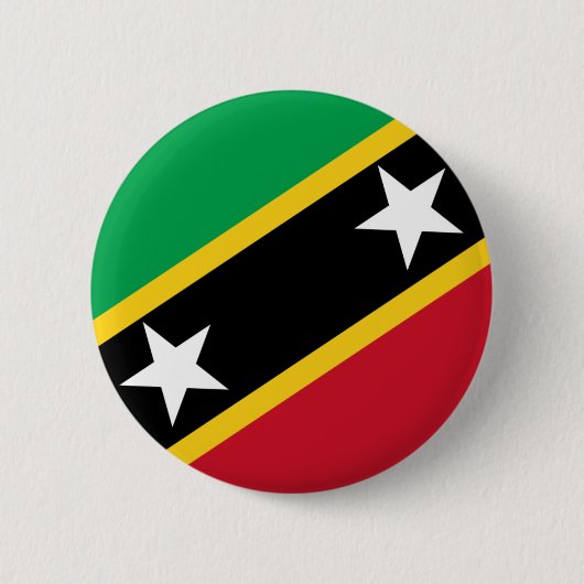 Flag St. Kitts und Nevis Button (Vorderseite)