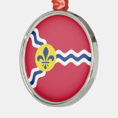 Flag St. Louis (Stadt Missouri) Keramik Ornament (Links)