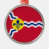 Flag St. Louis (Stadt Missouri) Keramik Ornament (Vorne)