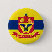 Flag St Paul, Minnesota Button (Vorderseite)