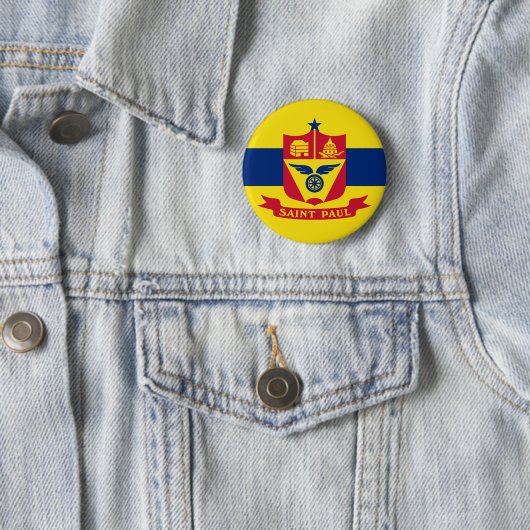 Flag St Paul, Minnesota Button (Beispiel)