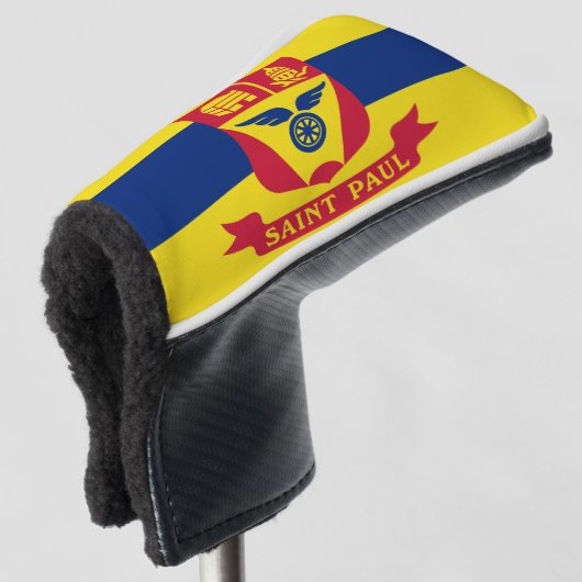 Flag St Paul, Minnesota Golf Head Cover Golf Headcover (3/4 Vorderseite)