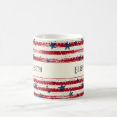 Flag Stars des Patriotischen Shabby Chic Independe Kaffeetasse (Mittel)