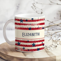 Flag Stars des Patriotischen Shabby Chic Independe