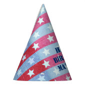 Flag Stars & Streifen Patriotic Partyhütchen (Links)