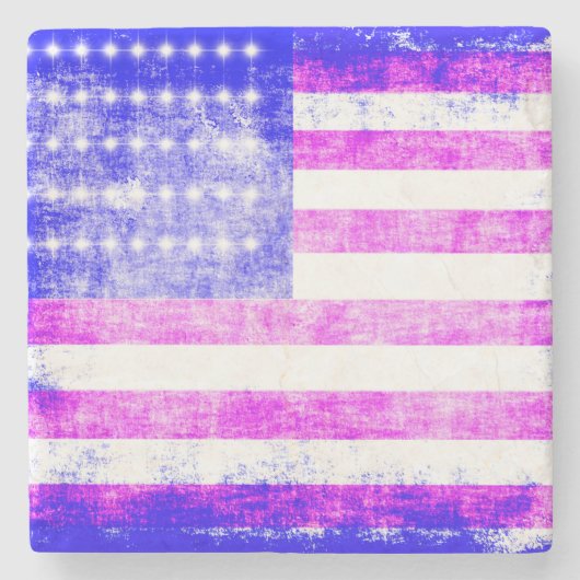 Flag Steinuntersetzer (Vorderseite)