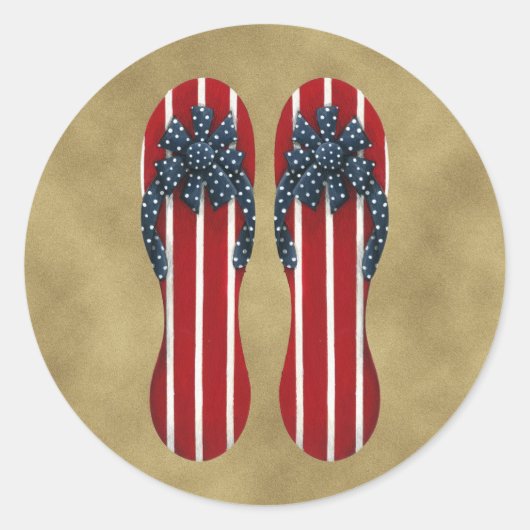 Flag-Sticker kippen Runder Aufkleber (Vorderseite)