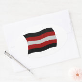Flag-Sticker Ovaler Aufkleber (Umschlag)