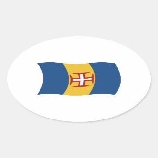 Flag-Sticker Ovaler Aufkleber