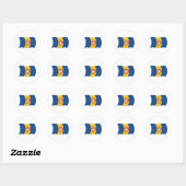 Flag-Sticker Runder Aufkleber (Blatt)