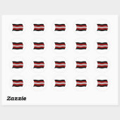 Flag-Sticker Runder Aufkleber (Blatt)