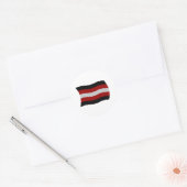 Flag-Sticker Runder Aufkleber (Umschlag)
