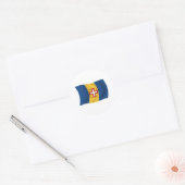 Flag-Sticker Runder Aufkleber (Umschlag)