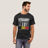 Flag Straight Outta Belgium T-Shirt (Vorne ganz)