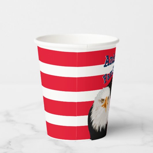 Flag-Streifen für die Fahne "Patriotic American Ea Pappbecher (Rechts)