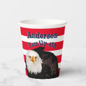 Flag-Streifen für die Fahne "Patriotic American Ea Pappbecher (Vorderseite)