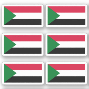 Flag Sudan - Sammelaufkleber Aufkleber