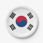 Flag Südkoreas Paper Teller (Vorderseite)