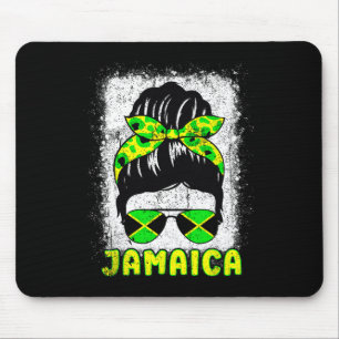Flag Sungles Black Woman Melanin Queen Afro Mousepad