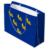 Flag Sussex Large Gift Bag Große Geschenktüte (Rückseite Schrägansicht)