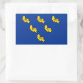 Flag Sussex Rectangle Sticker (Tasche)