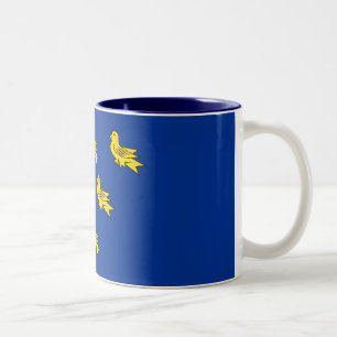 Flag Sussex Two-Tone-Tasse Zweifarbige Tasse