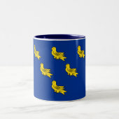 Flag Sussex Two-Tone-Tasse Zweifarbige Tasse (Mittel)