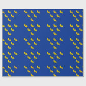 Flag Sussex Wrapping Paper Geschenkpapier (Flach)