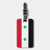 Flag Syrien Easy ID Personal Gepäckanhänger (Vorderseite vertikal)