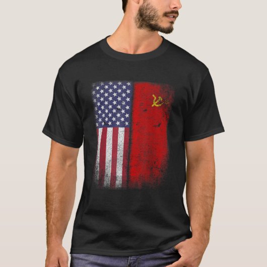 Flag T Shirt Sozialistischer Hammerschlack der Sow (Vorderseite)