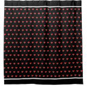 Flag T&T Herz Duschvorhang (Vorderseite)
