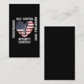 Flag Taekwondo-Selbstverteidigungskämpfer Visitenkarte (Vorne/Hinten)