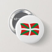 Flag-Taste für baskische Leute Button (Vorne & Hinten)