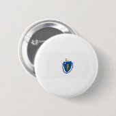 Flag-Taste für Massachusetts Button (Vorne & Hinten)
