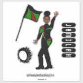 Flag Team GRB Style #1 Aufkleber (Blatt)