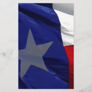 Flag Texas Pop Art Briefpapier