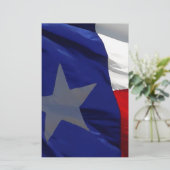 Flag Texas Pop Art Briefpapier (Stehend Vorderseite)
