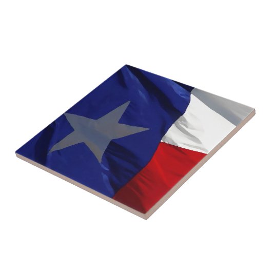 Flag Texas Pop Art Fliese (Seite)