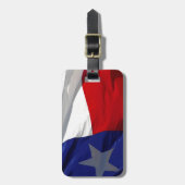 Flag Texas Pop Art Gepäckanhänger (Vorderseite vertikal)