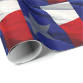 Flag Texas Pop Art Geschenkpapier (Rolleneckpunkt)